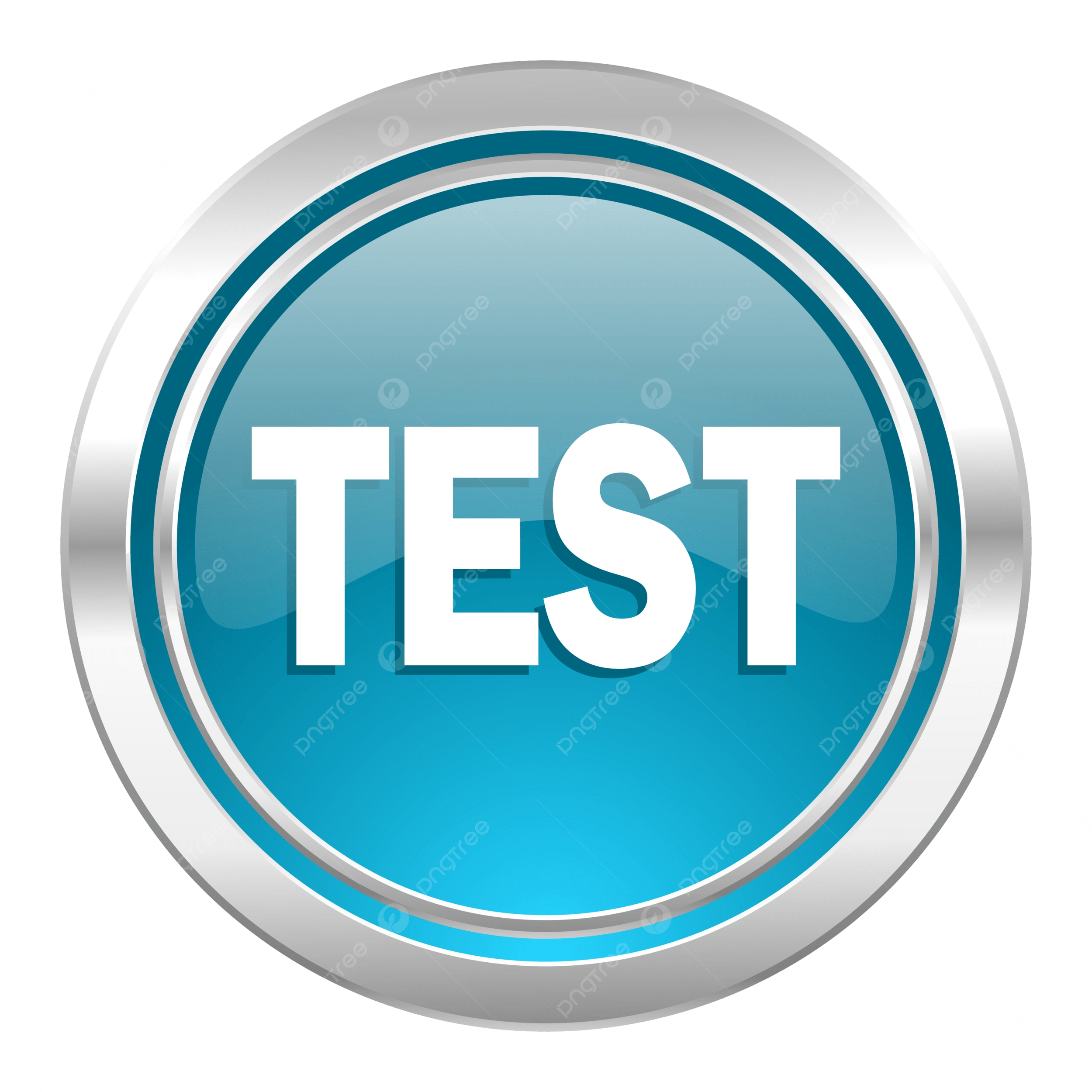 Round blue~pngtree test icon new photo png image 13787174~transparent